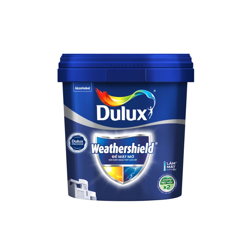 Sơn Ngoại Thất Dulux Weathershield Bề Mặt Mờ